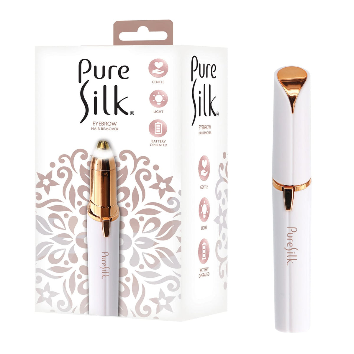 Pure Silk Cordless Eyebrow Hair Remover with Light
