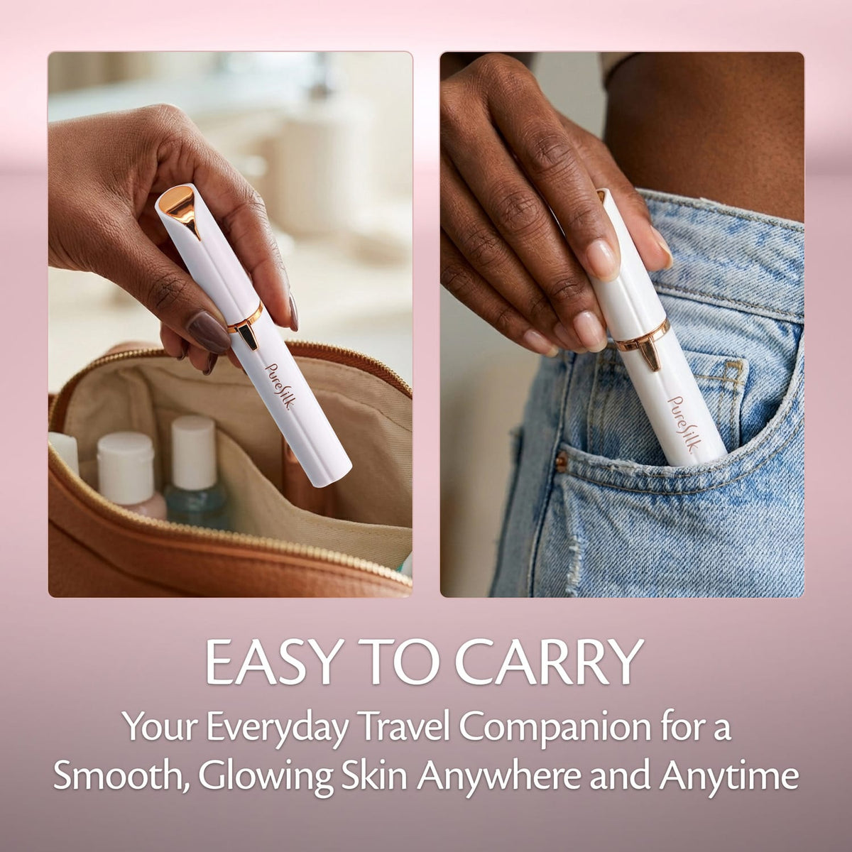 Pure Silk Cordless Eyebrow Hair Remover with Light