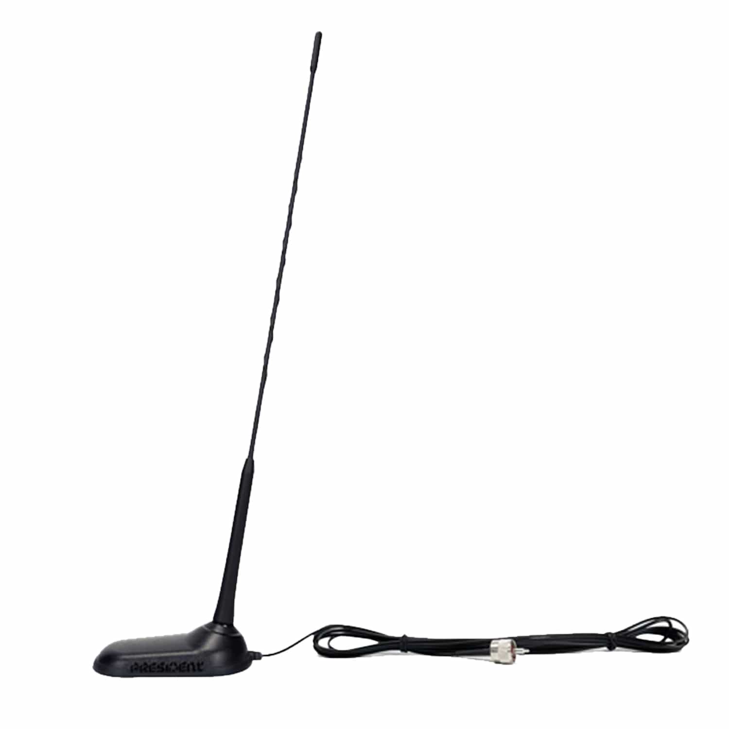 President VIRGINIA-F Magnetic-Mount CB Antenna with Fixed-Angle Whip