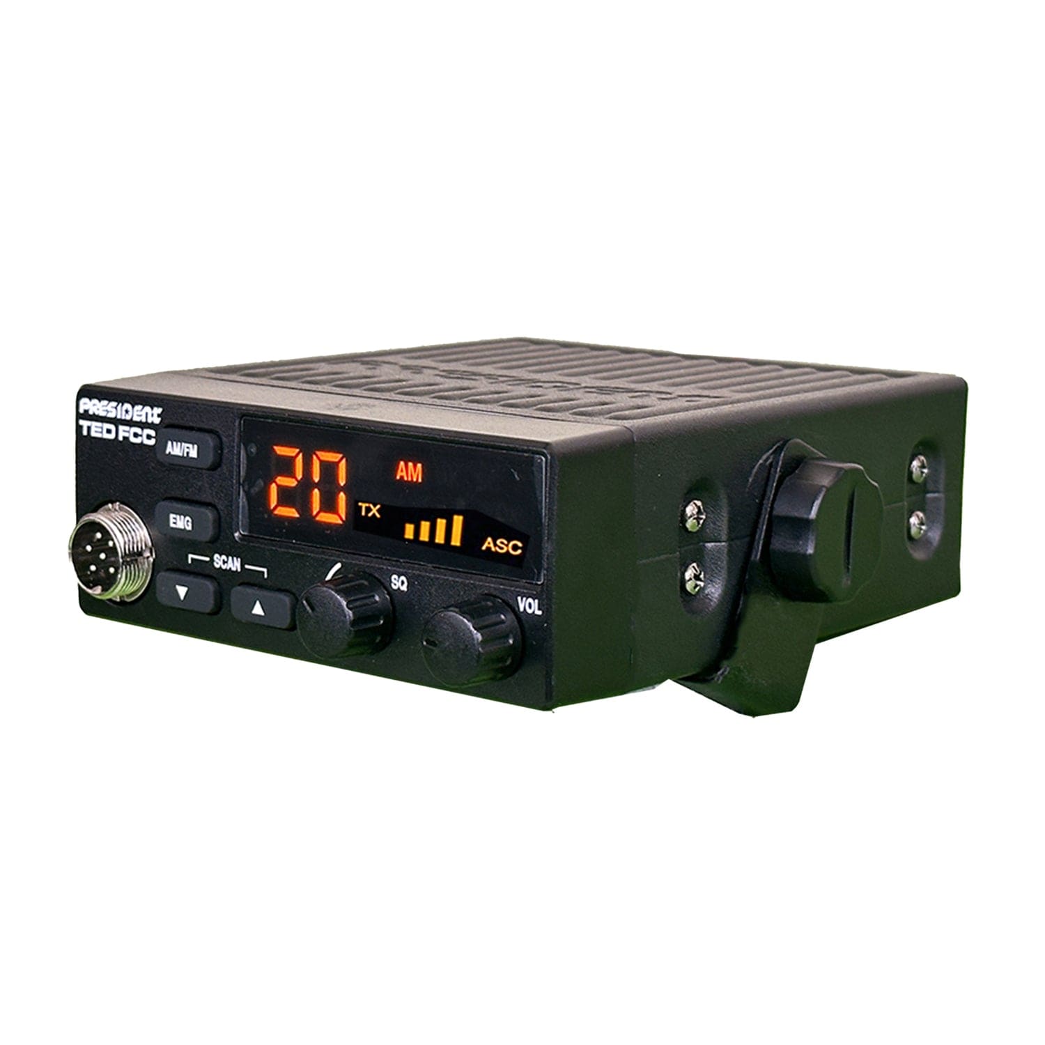 President CB Radio Starter Kit with TED FCC 40-Channel 12-Volt AM/FM CB Radio and VIRGINIA-F Magnet-Mount Antenna