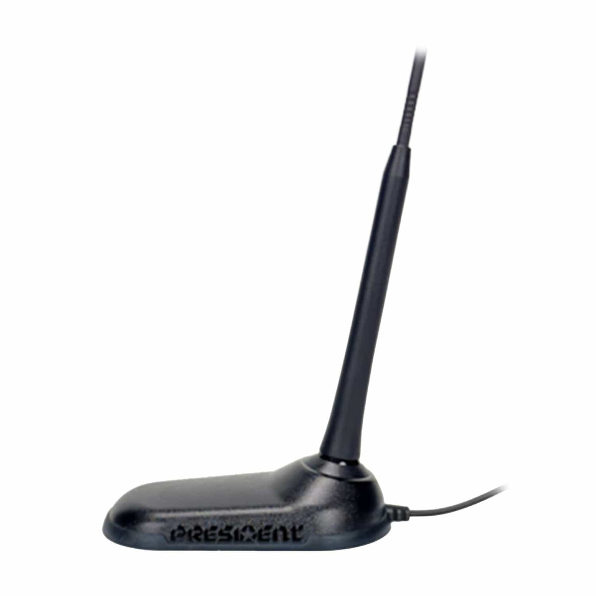 President CB Radio Premium Compact Kit with BILL III FCC 40-Channel AM/FM/Alert CB Radio with P-Channels, Mic, and Virginia Fixed-Magnet-Mount Antenna