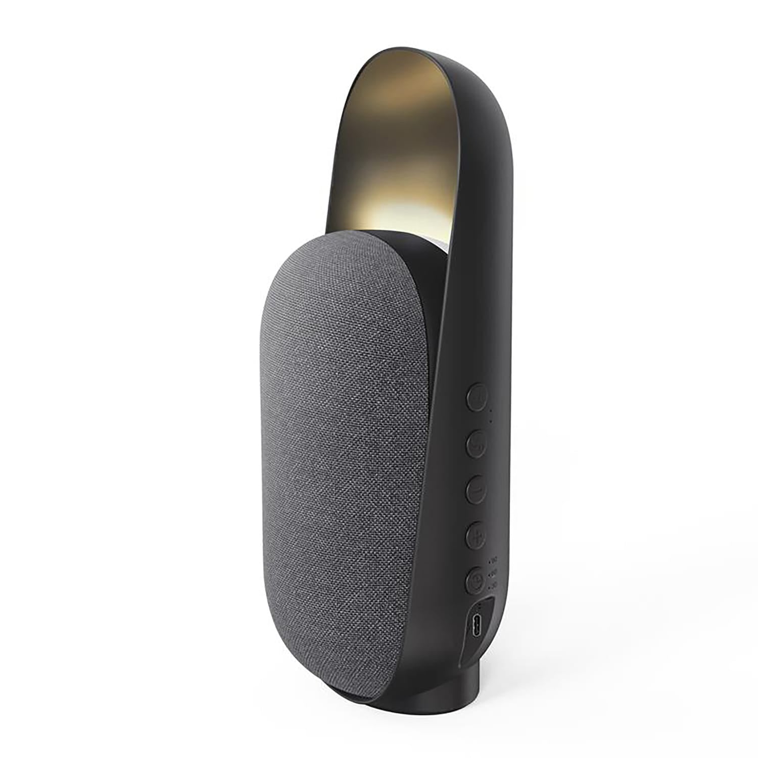 Priority Products 4-in-1 Natural Sound Bluetooth Speaker with Night-Light, Black