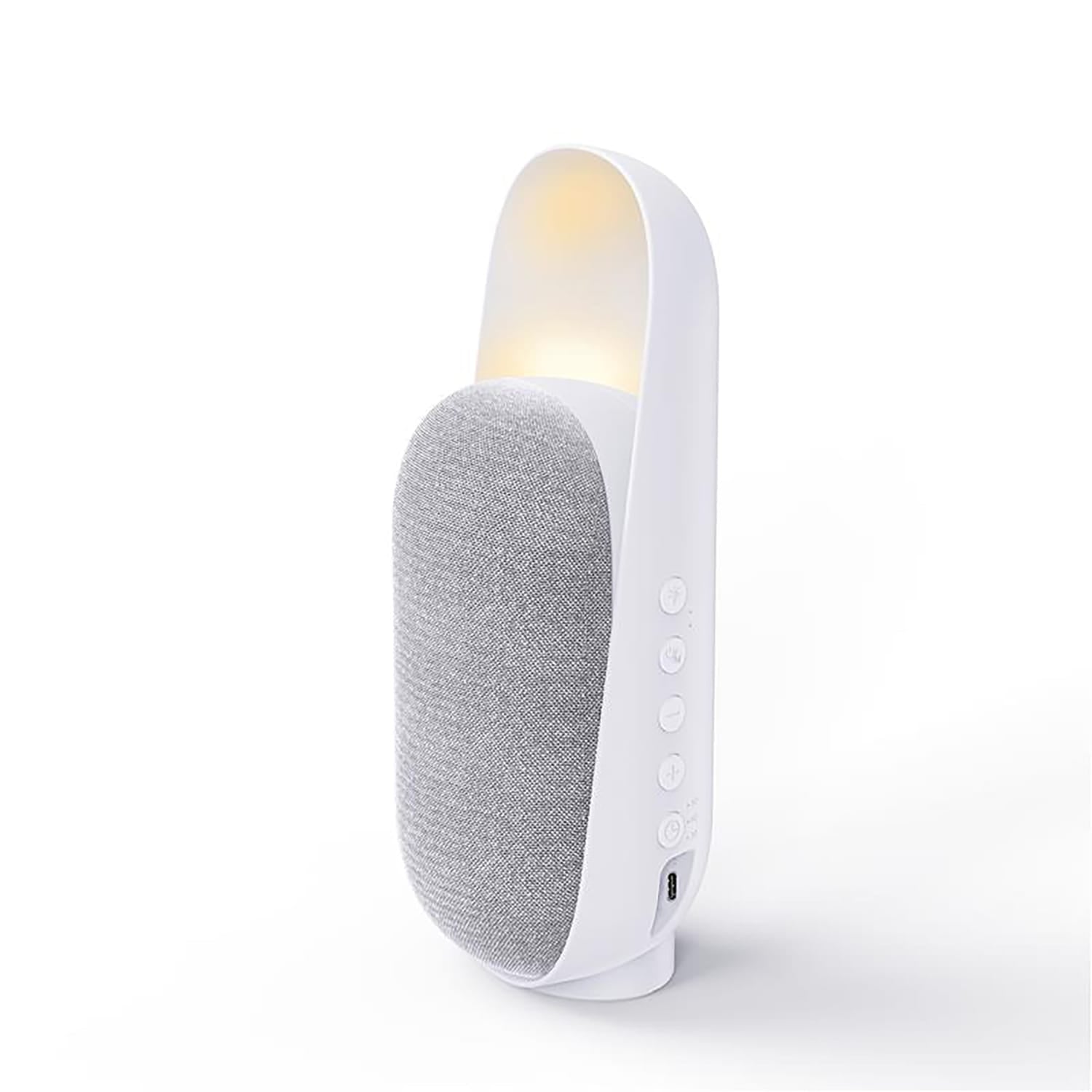 Priority Products 4-in-1 Natural Sound Bluetooth Speaker with Night-Light, White