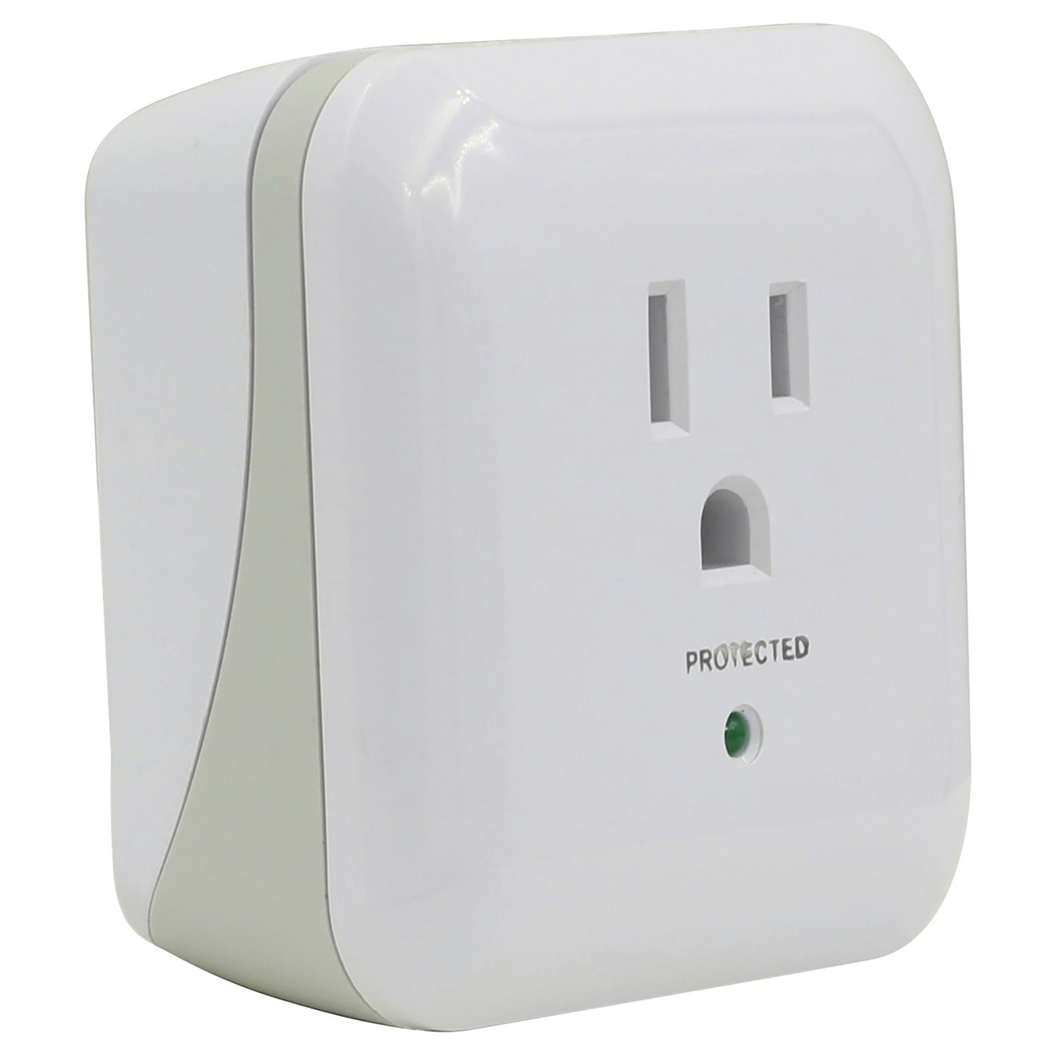 Prime 1-Outlet 900-Joules Surge Protector Wall Tap with Protected LED Indicator and End of Service Alarm, PB802105