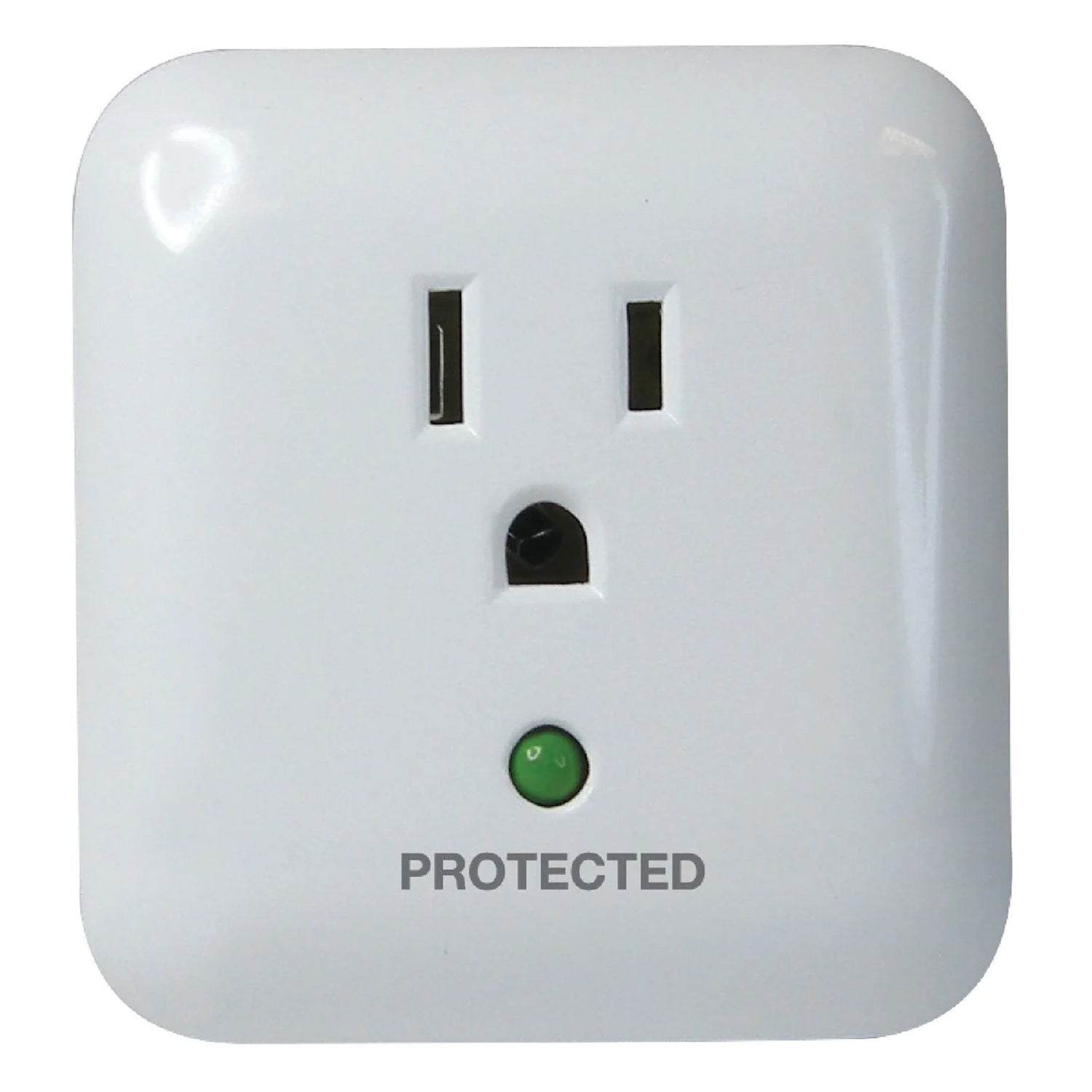 Prime 1-Outlet 900-Joules Surge Protector Wall Tap with Protected LED Indicator and End of Service Alarm, PB802105