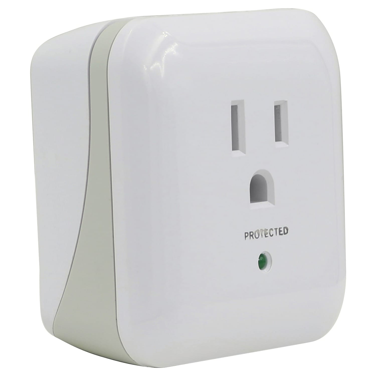 Prime 1-Outlet 900-Joules Surge Protector Wall Tap with Protected LED Indicator and End of Service Alarm, PB802105