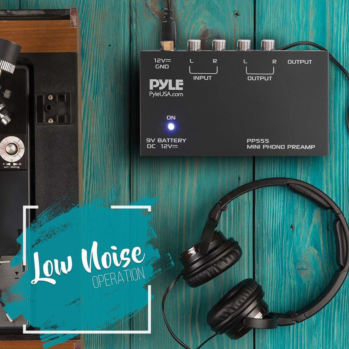 Pyle Ultra-Compact Phono Turntable Preamp