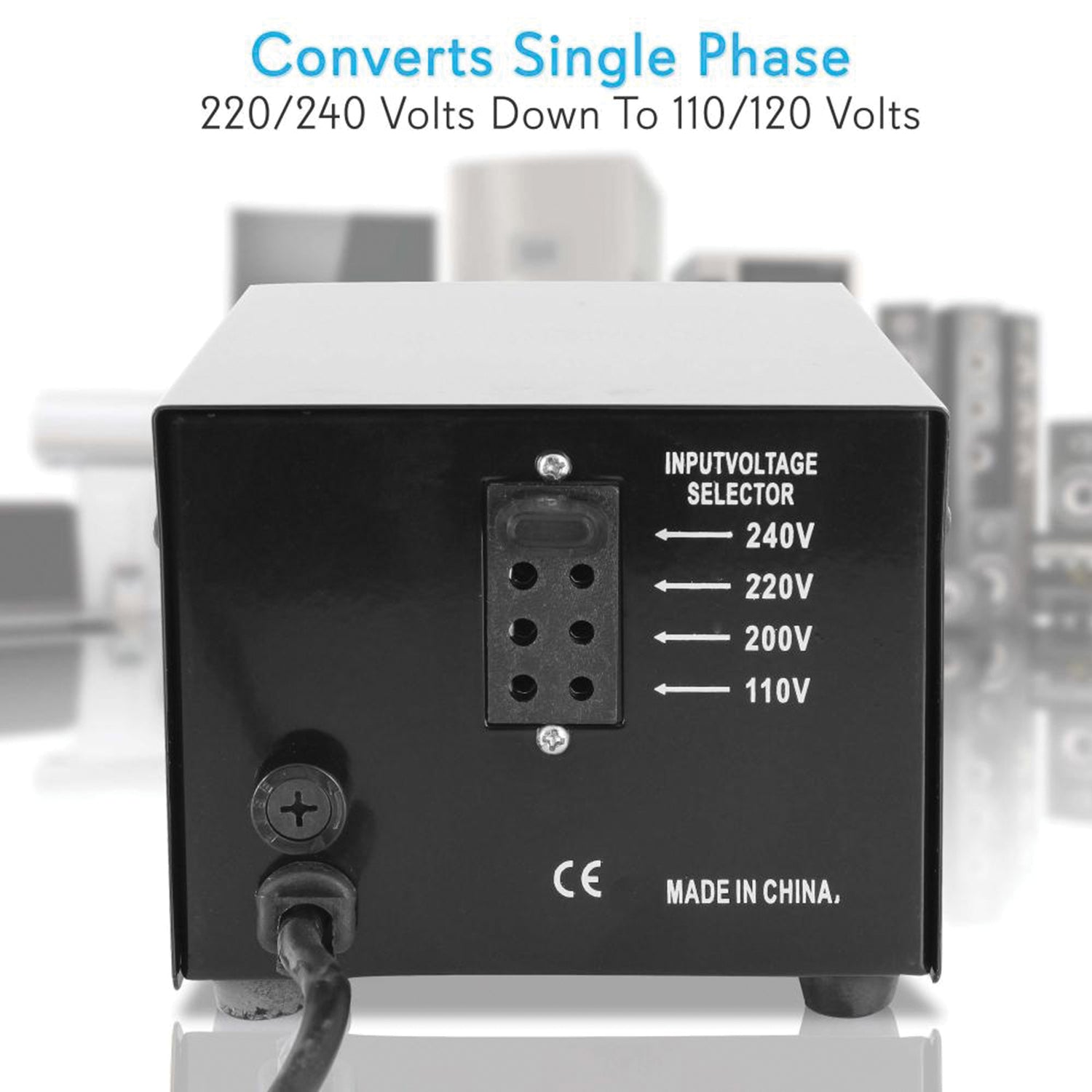 Pyle Step Up and Step Down 500-Watt Voltage Converter Transformer with USB Charging Port