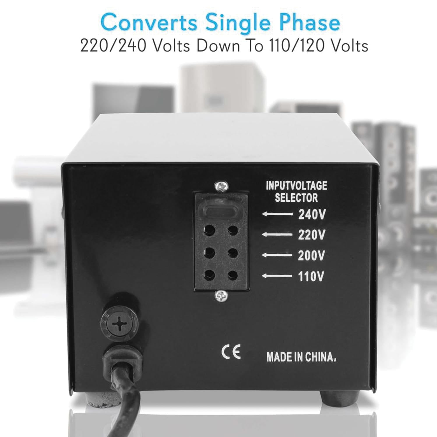 Pyle Step Up and Step Down 500-Watt Voltage Converter Transformer with USB Charging Port