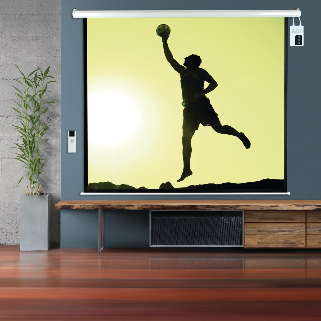 Pyle 72-In. Motorized Projector Screen