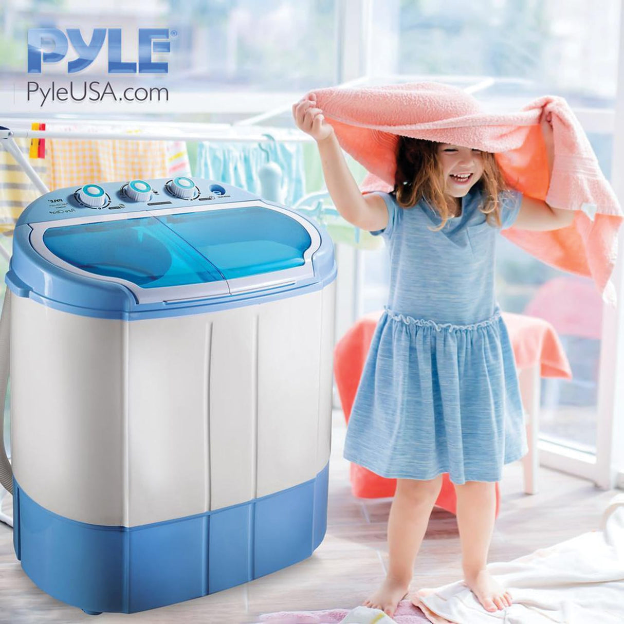 Pure Clean Compact and Portable Washer and Spin Dryer