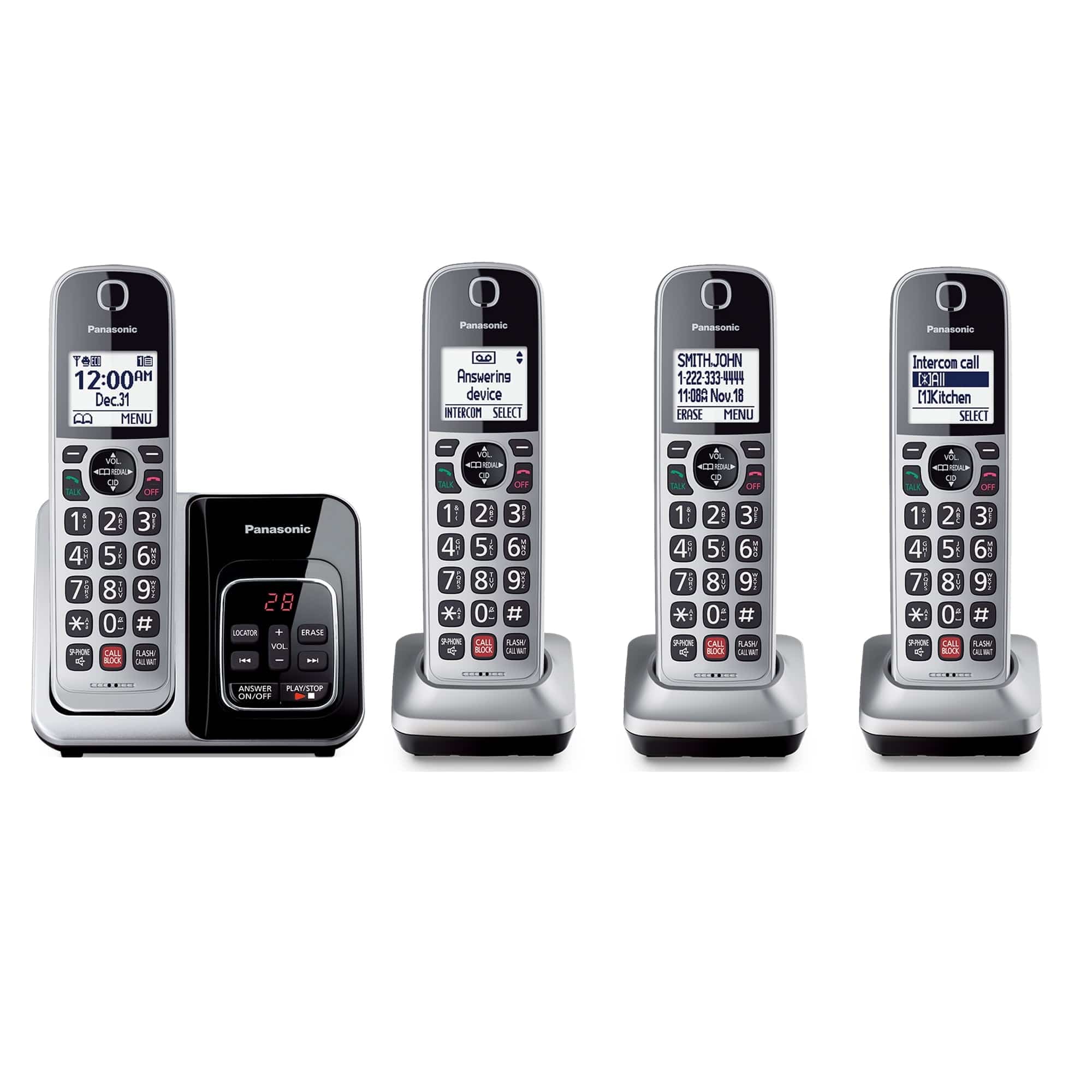 Panasonic Cordless Phone with Advanced Call Block - Certified Refurbished
