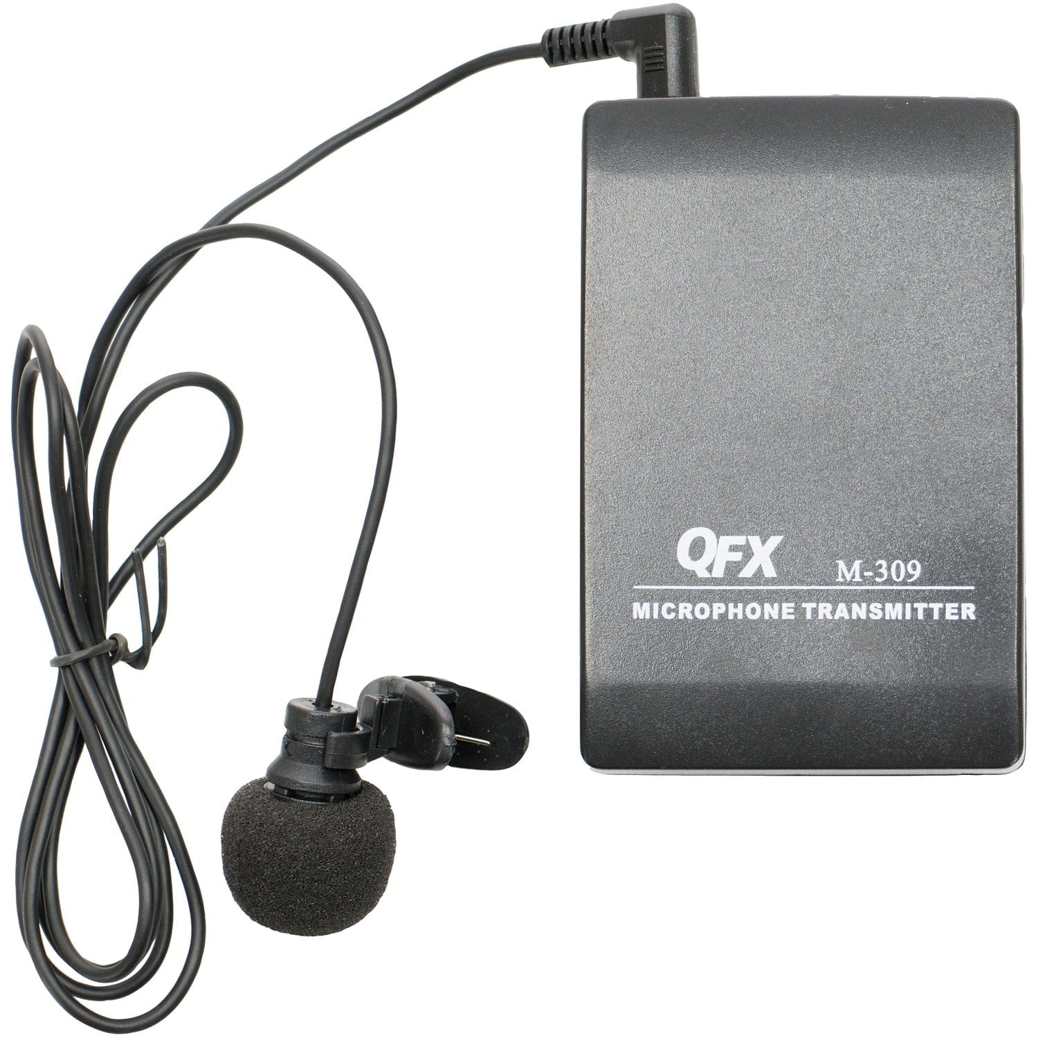 QFX M-309 Wireless Microphone System with Headset and Lapel Microphones and Body Pack Transmitter