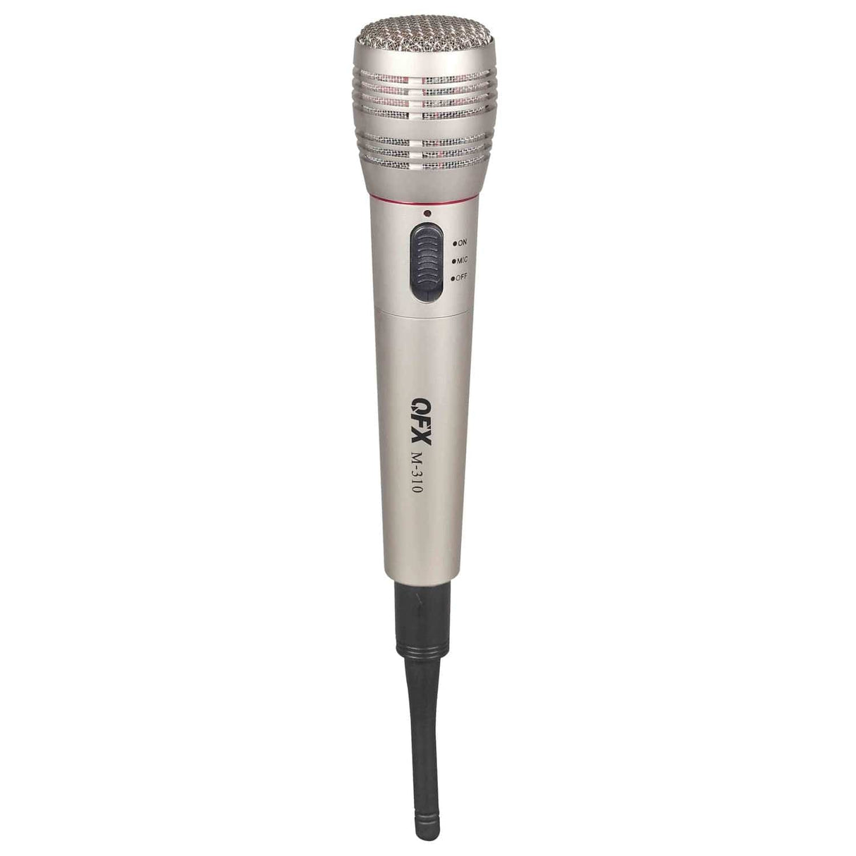QFX M-310 Wireless Microphone System with Handheld Microphone, Wireless Receiver, and Microphone Cable