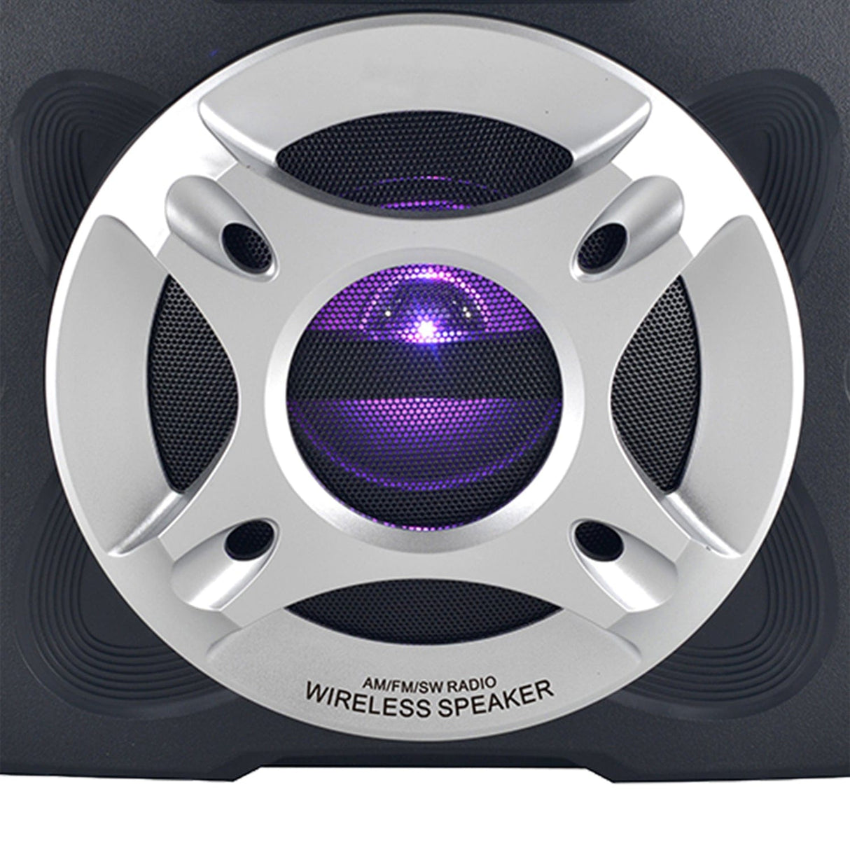 QFX Retro Jukebox-Style Portable AM/FM/Shortwave Radio with Bluetooth, Flashlight, and Solar Panel, Black, R-45