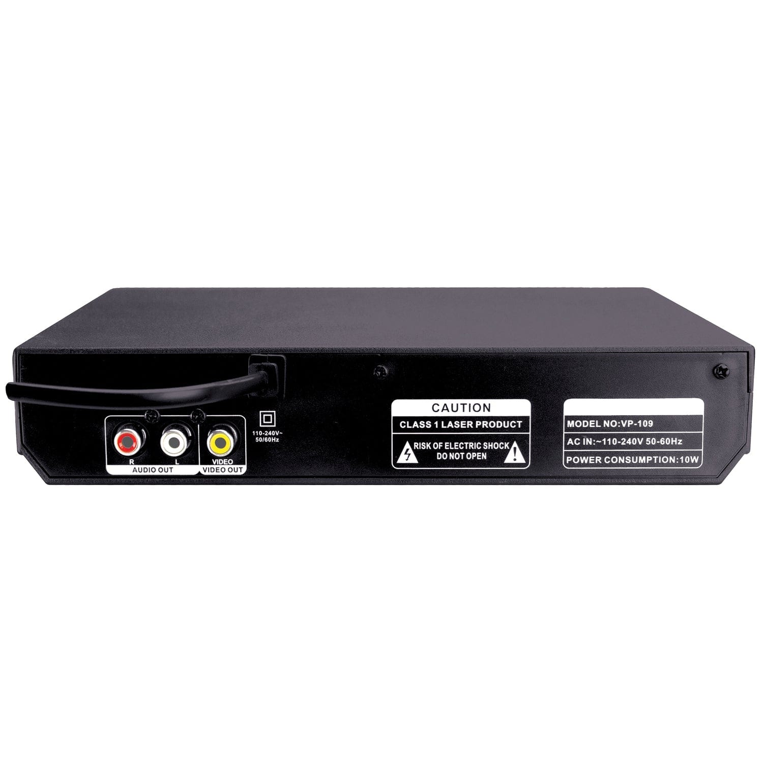 QFX 480p DVD/CD Multimedia Player for TV with USB, CD MP3 Conversion, and Remote, VP-109
