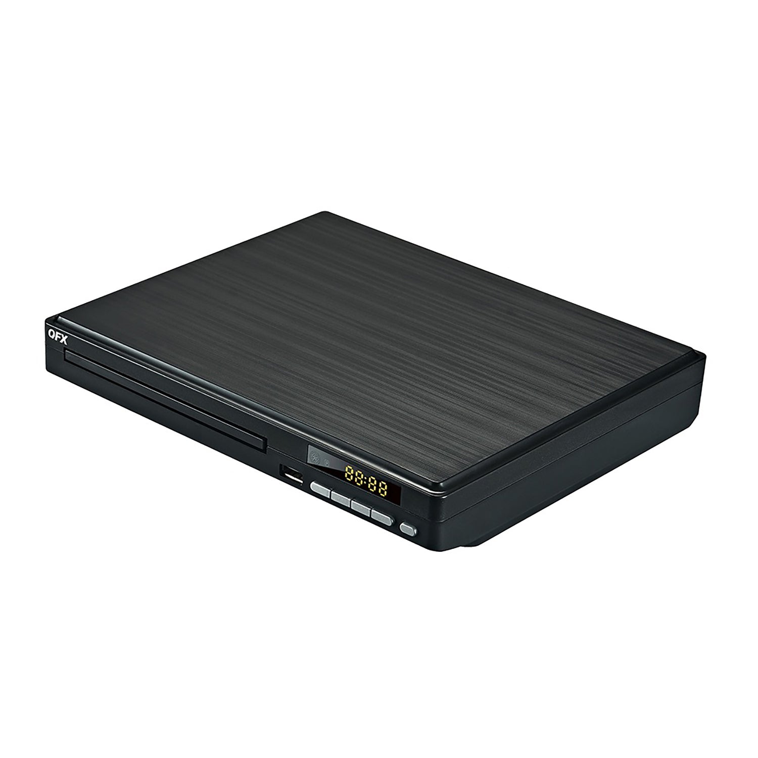 QFX 1080p Full HD DVD/CD Multimedia Player for TV with FM Radio, Progressive Scan, HDMI, CD MP3 Conversion, and Remote, VP-110