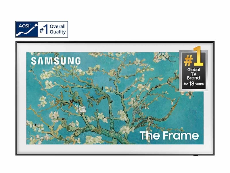 Samsung 32" The Frame FHD QLED Smart TV, Digital Frame, Art Mode, Anti Reflection, with Wall Mount - Open Box