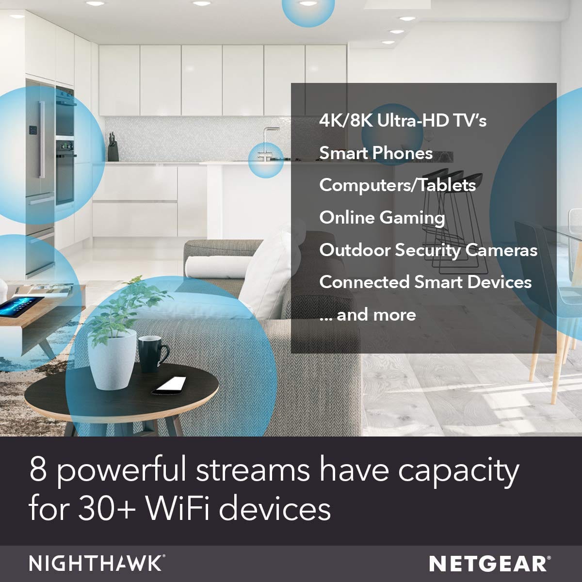 Netgear AX8 Nighthawk 8-Stream WiFi 6 Router - Certified Refurbished