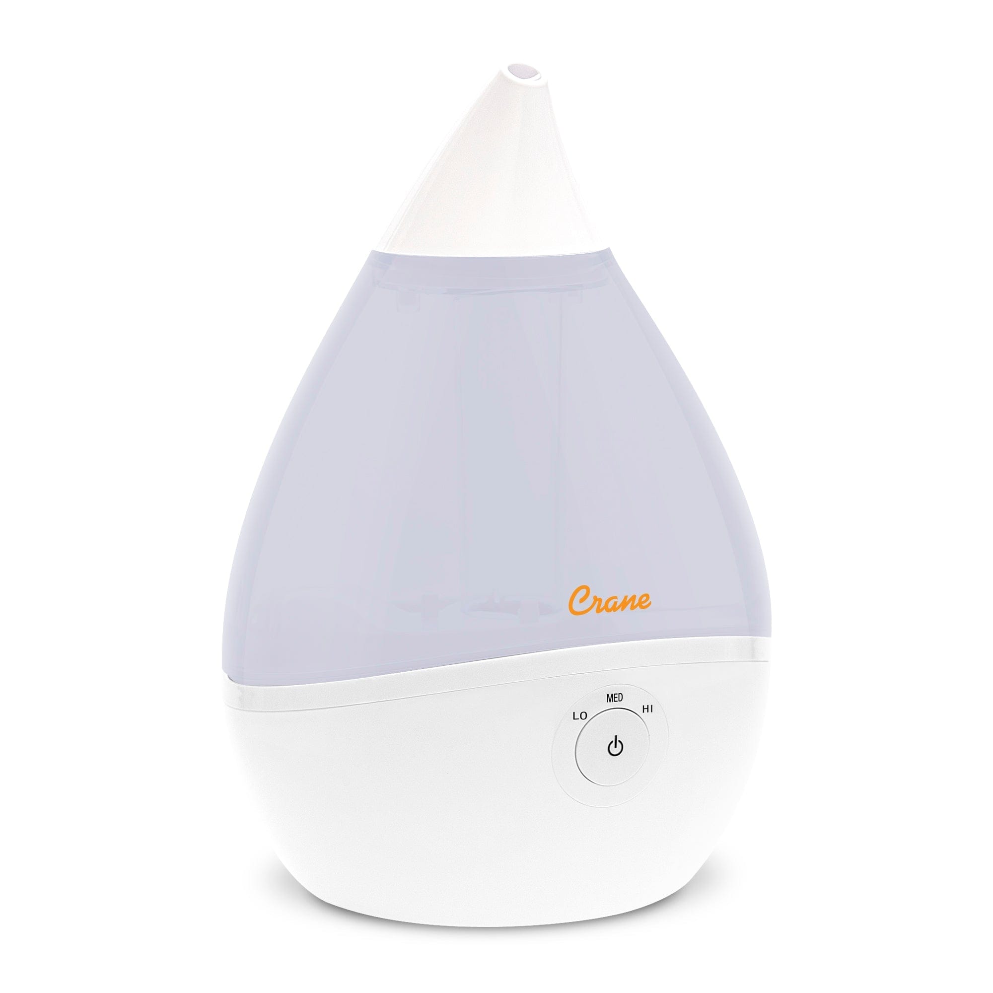 Crane EE-5302W Droplet Ultrasonic Cool Mist 0.5 Gallon Humidifier White - Certified Refurbished