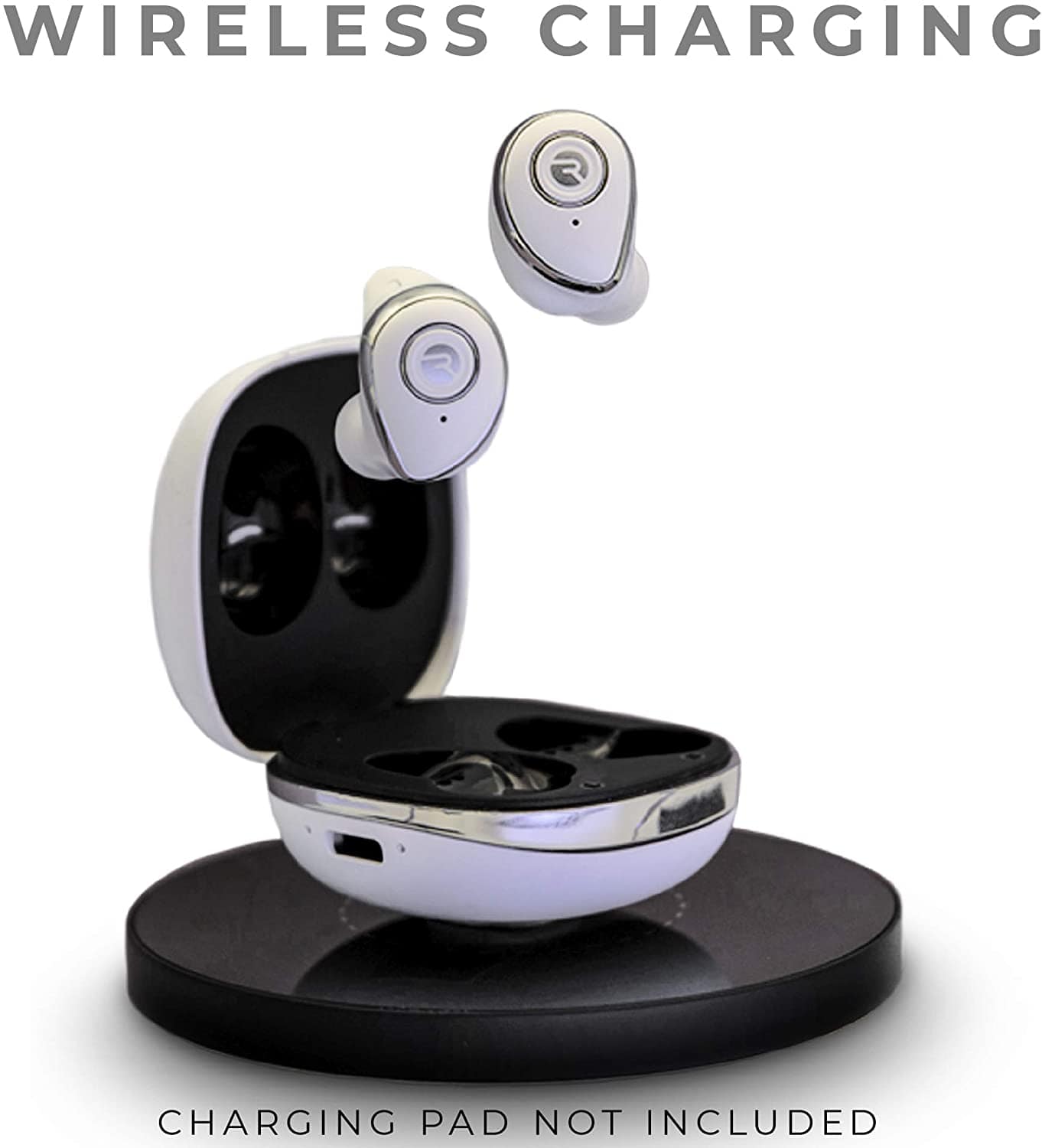 Raycon E50 Gold Wireless Earbuds Bluetooth Built-in Mic Headphones + Case Rose Gold