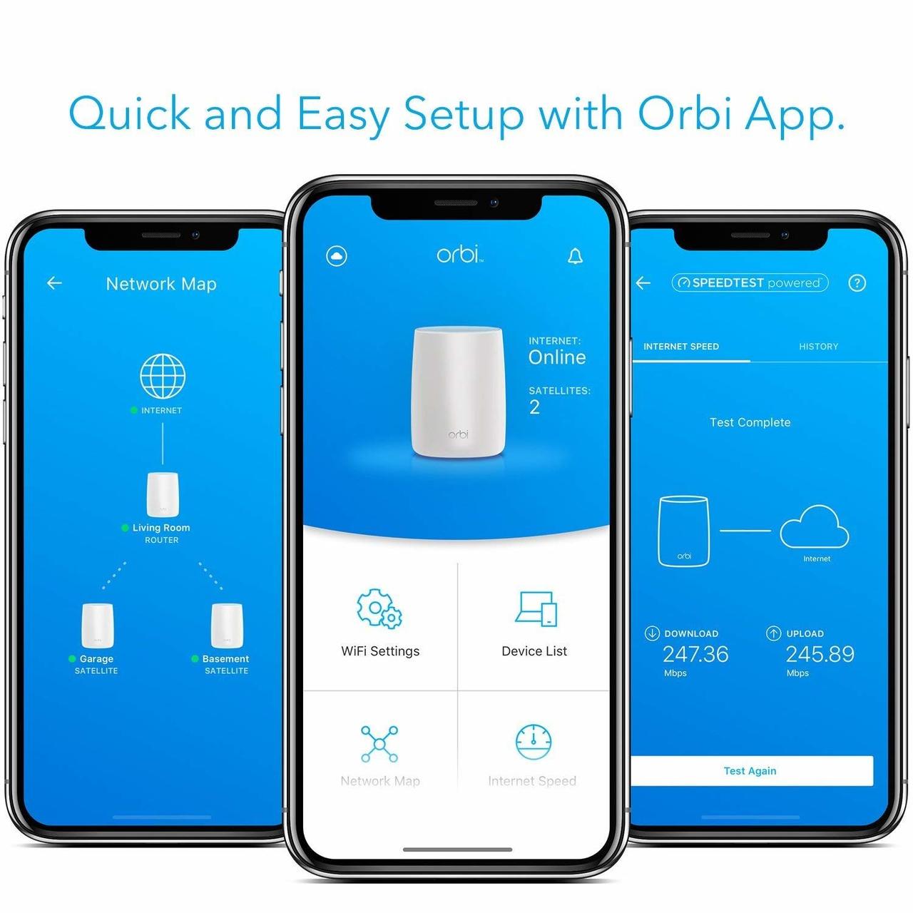 Netgear Orbi AC3000 Whole Home Tri-band WiFi System