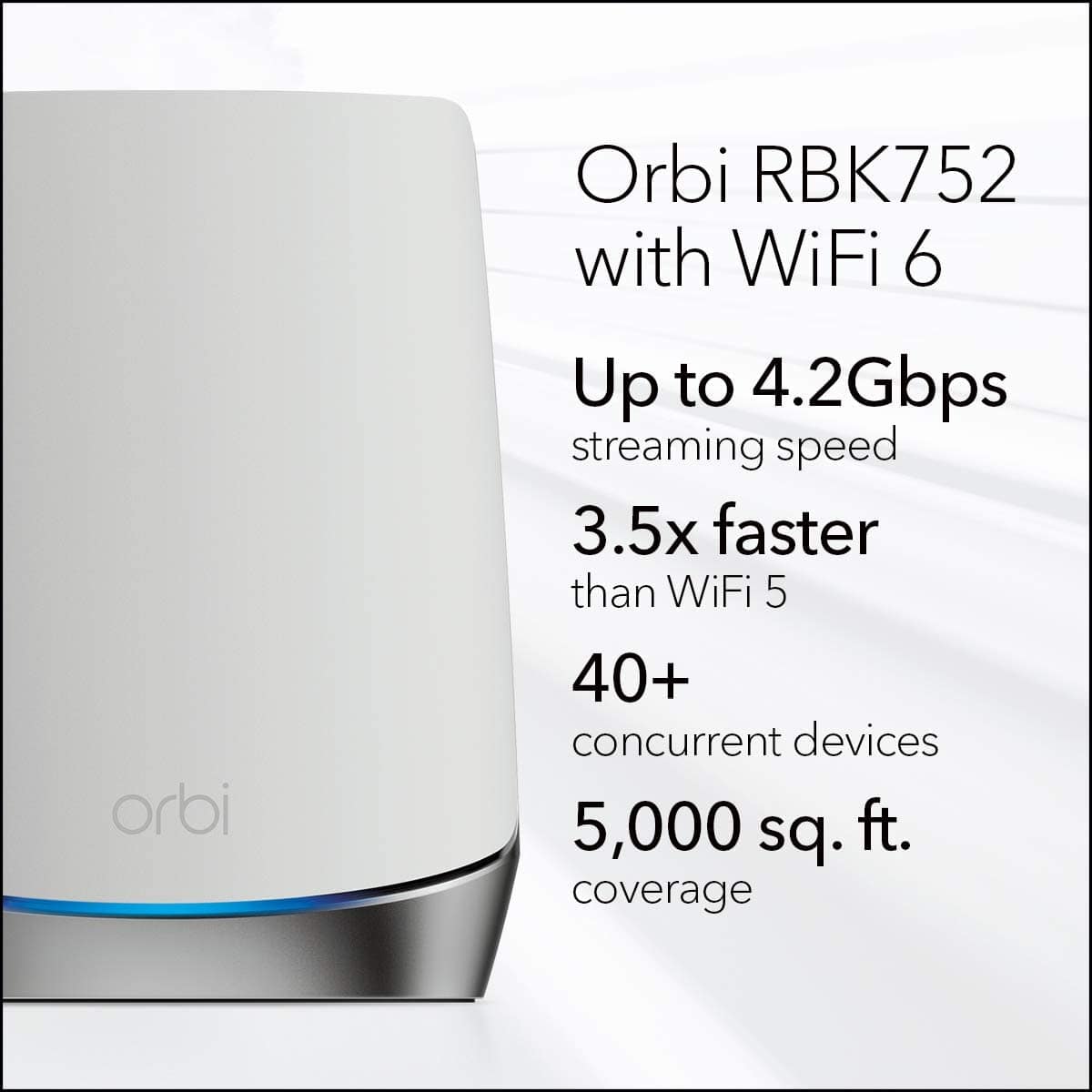 Netgear Orbi AX4200 Wireless Tri-Band Mesh Wi-Fi System - Certified Refurbished