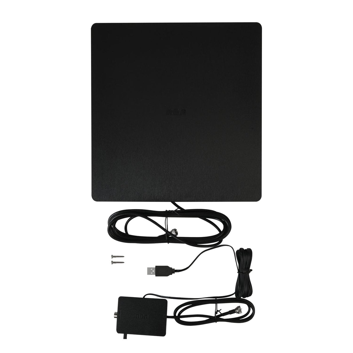 RCA Amplified Indoor Flat HDTV Multi-Directional Antenna with up to 65-Mile Range