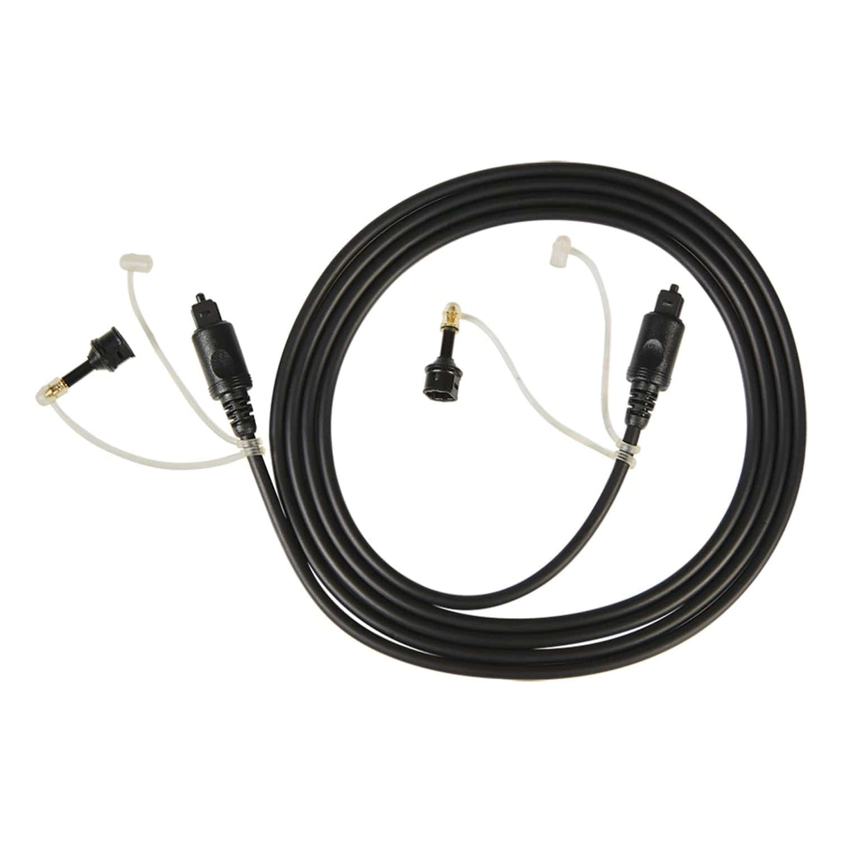 RCA Digital Optical Cable with Two 3.5-mm Adapters, 6 Ft., Black