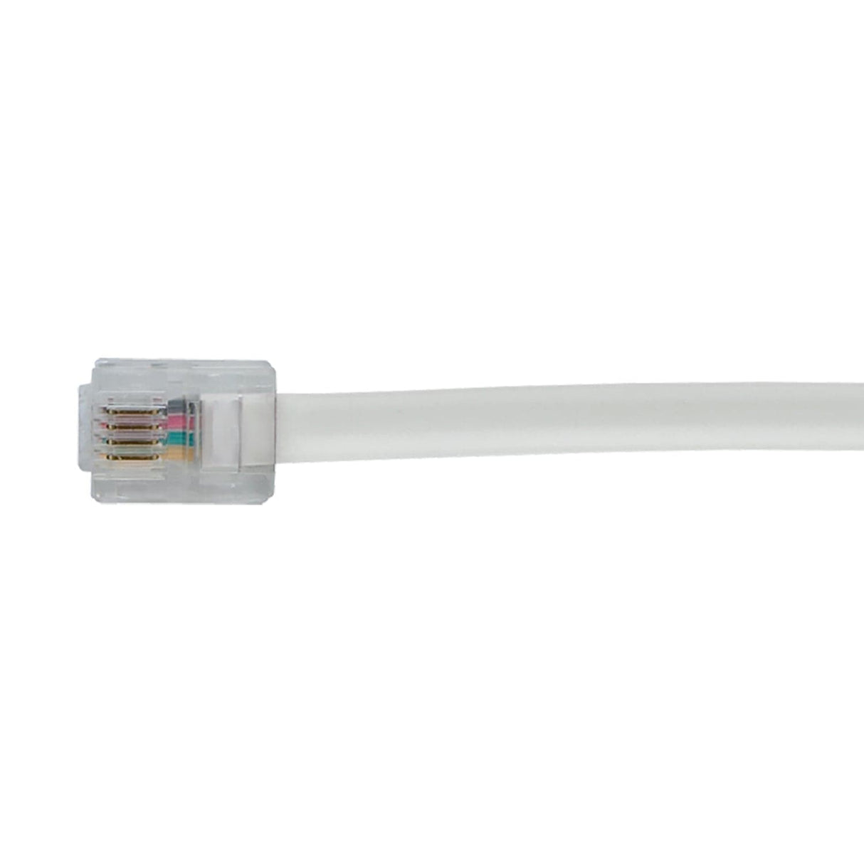 RCA Rounded Phone Line Cord, 7 Ft., White