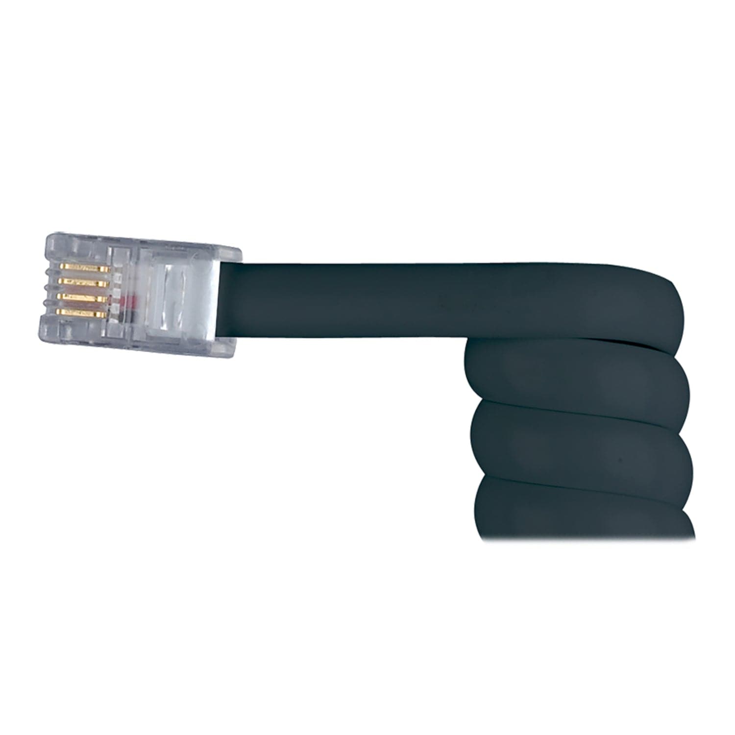 RCA Standard Handset Coil Cord, 25 Ft., Black