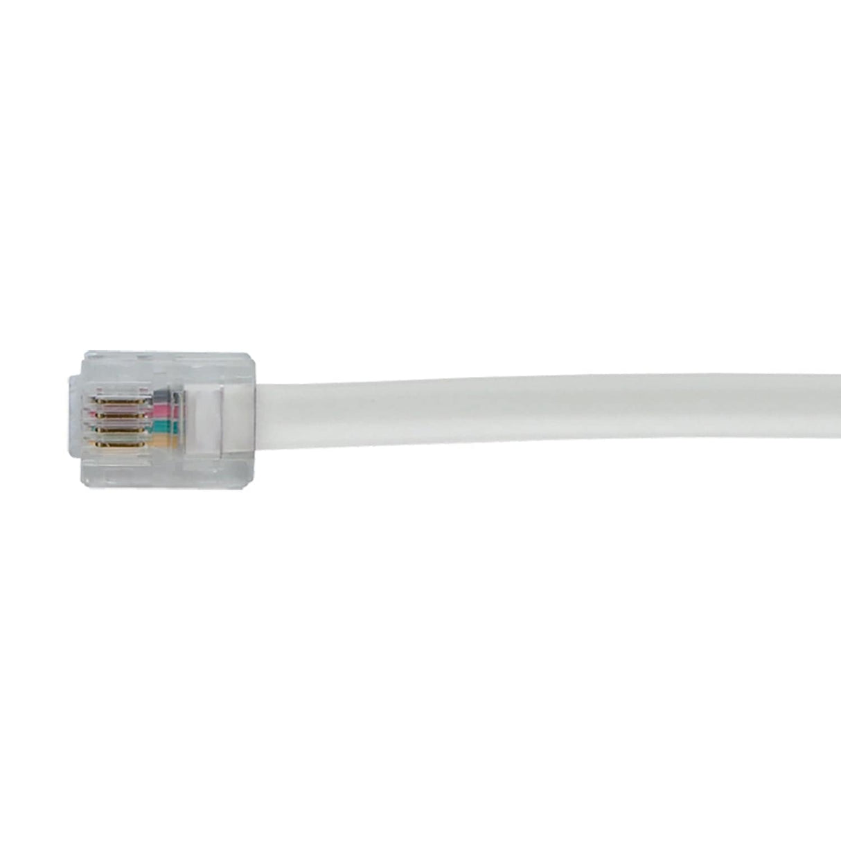 RCA Rounded Phone Line Cord, 50 Ft., White
