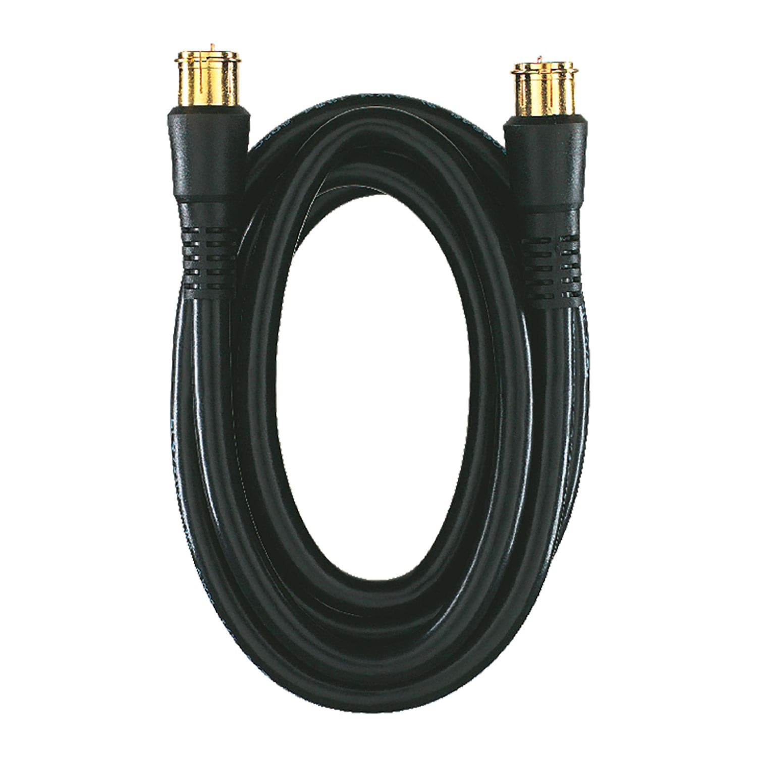 RCA RG6 Coaxial Cable with F-Connectors, 3 Ft., Black