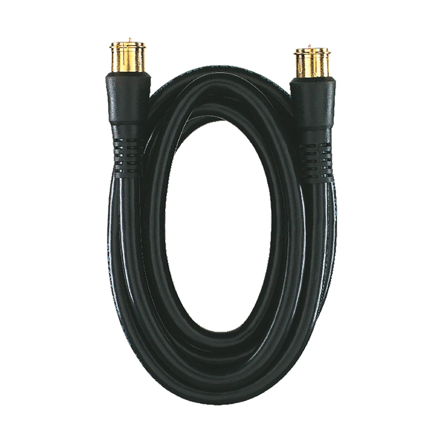 RCA RG6 Coaxial Cable with F-Connectors, 6 Ft., Black