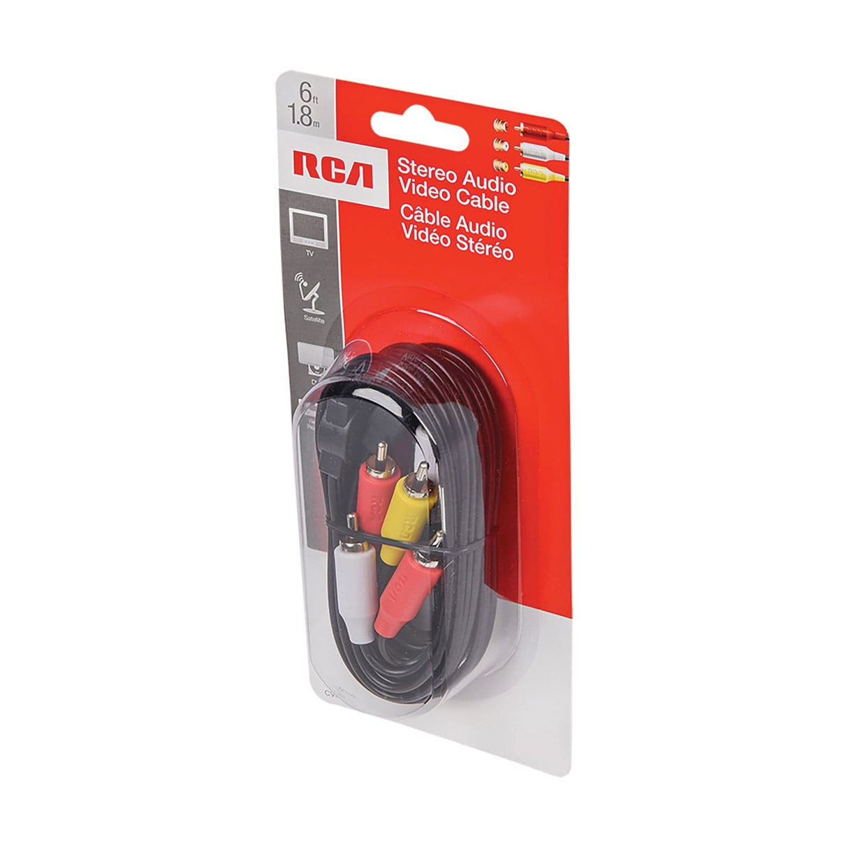 RCA Stereo A/V Cable, 6 Ft.