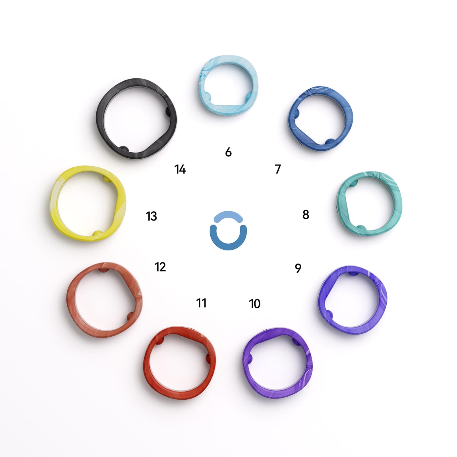 RingConn Gen 2/Gen 2 Air Smart Ring Sizing Kit, Size before You Buy to Choose between Gen 2 Ring Sizes, SKR-03