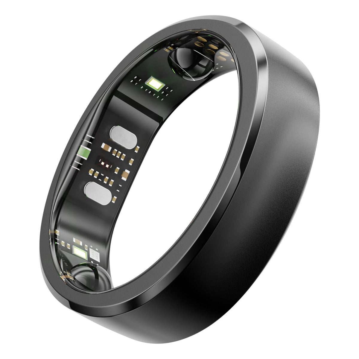 RingConn Gen 3 Smart Ring with Vascular Health Insights, Vibration Alerts, Sleep Apnea Monitoring, Charging Case, Size 11, Matte Black