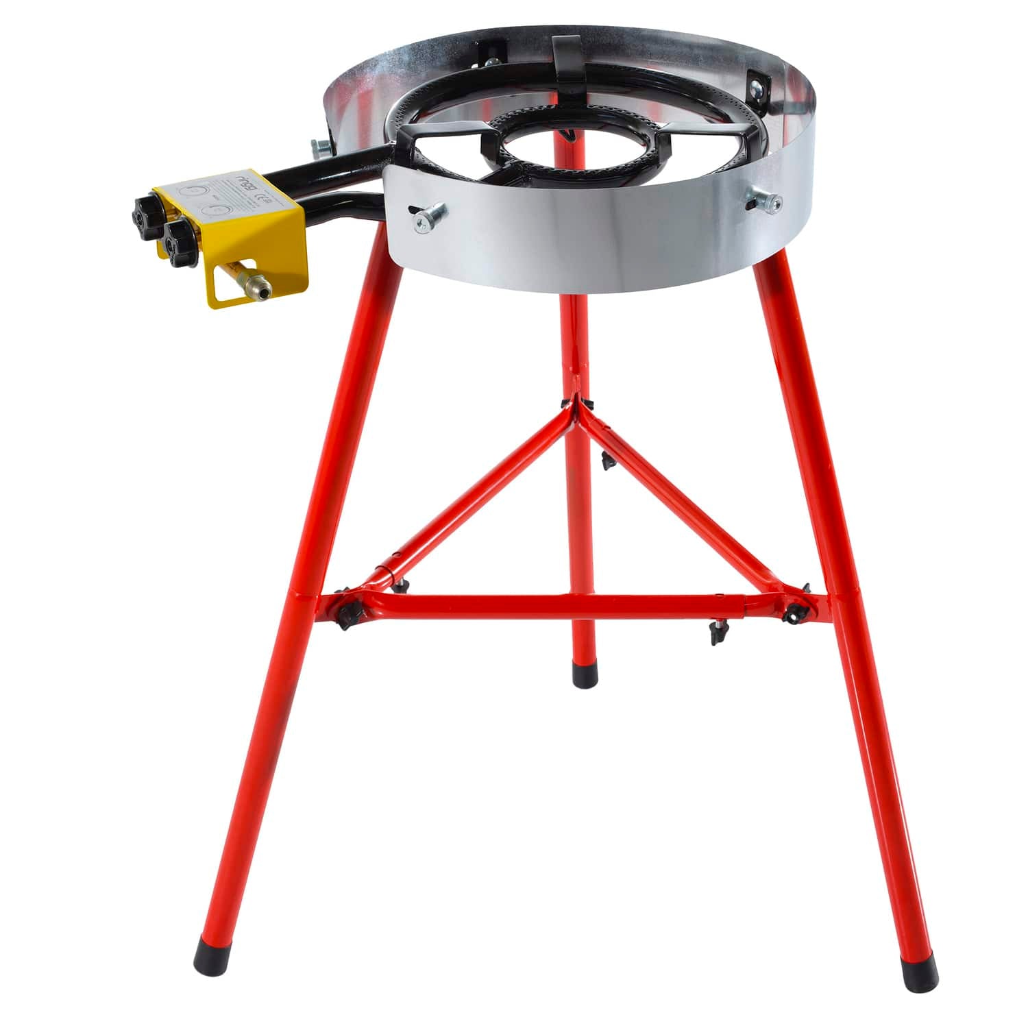 Ringg Outdoor Chef Series Compact Kit with Paella Pan, Dual Gas Burners, and Stand for 12 Servings