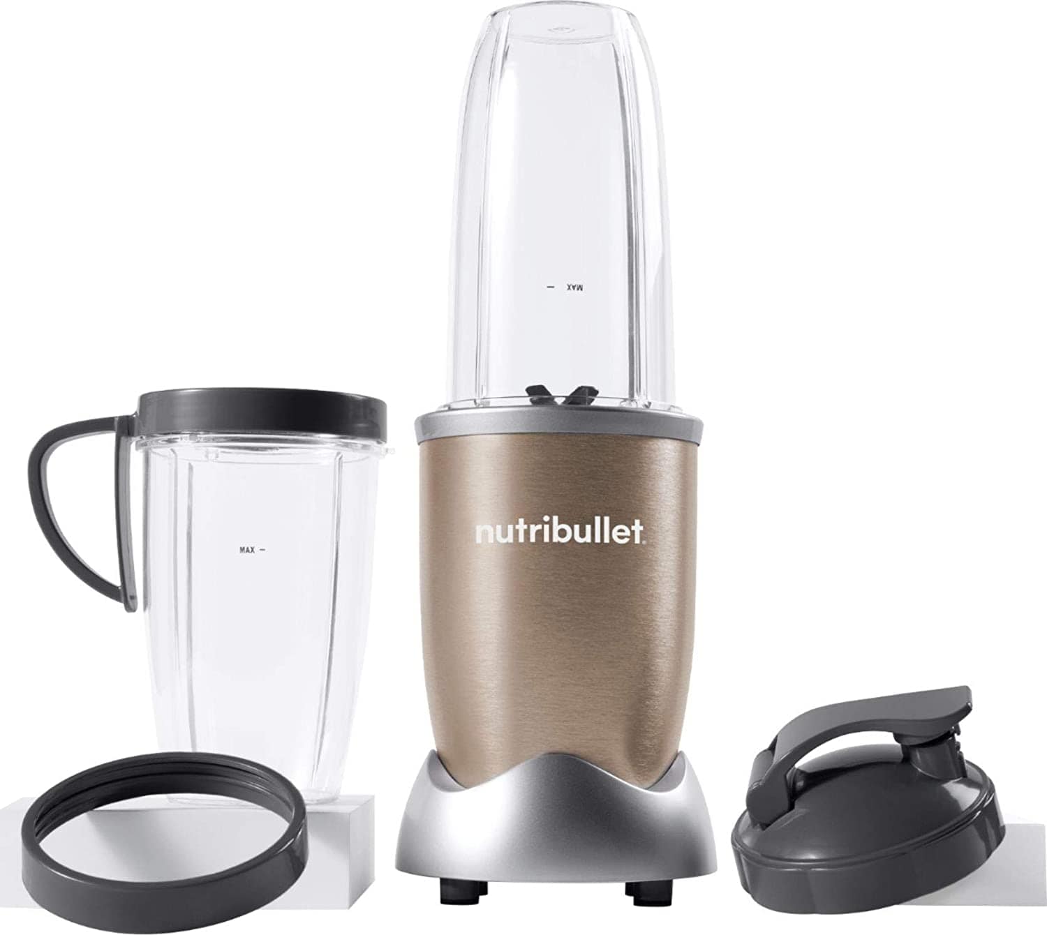 NutriBullet Pro 900 Watts 32oz High-Speed Blender Mixer System, Champagne - Certified Refurbished