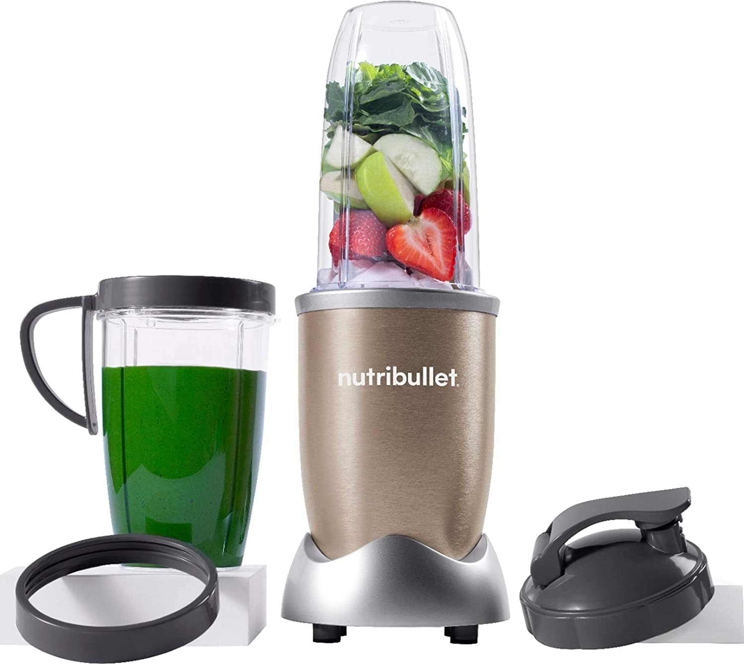 NutriBullet Pro 900 Watts 32oz High-Speed Blender Mixer System, Champagne - Certified Refurbished