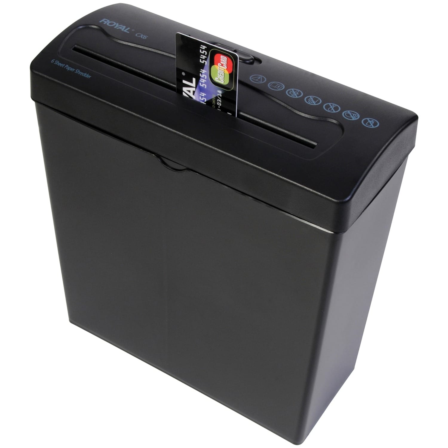 Royal CX6 6-Sheet Crosscut Shredder with Basket