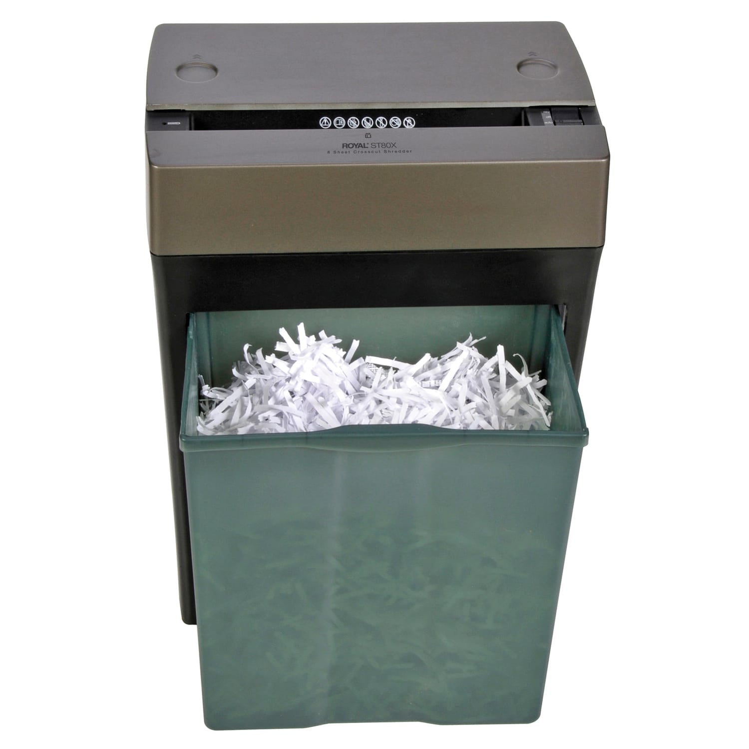 Royal ST80X 8-Sheet Crosscut Shredder with Basket