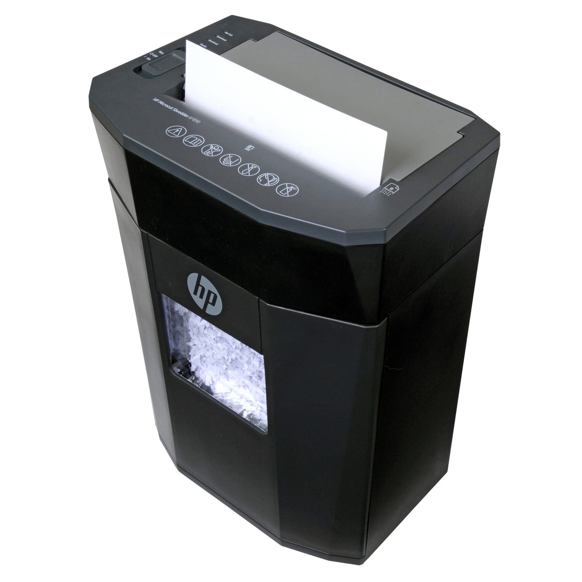 HP AF890 80-Sheet Microcut Paper Shredder with 3.8-Gallon Bin, Auto Feed 80/Manual Feed 9, Also Shreds Credit Cards and Staples
