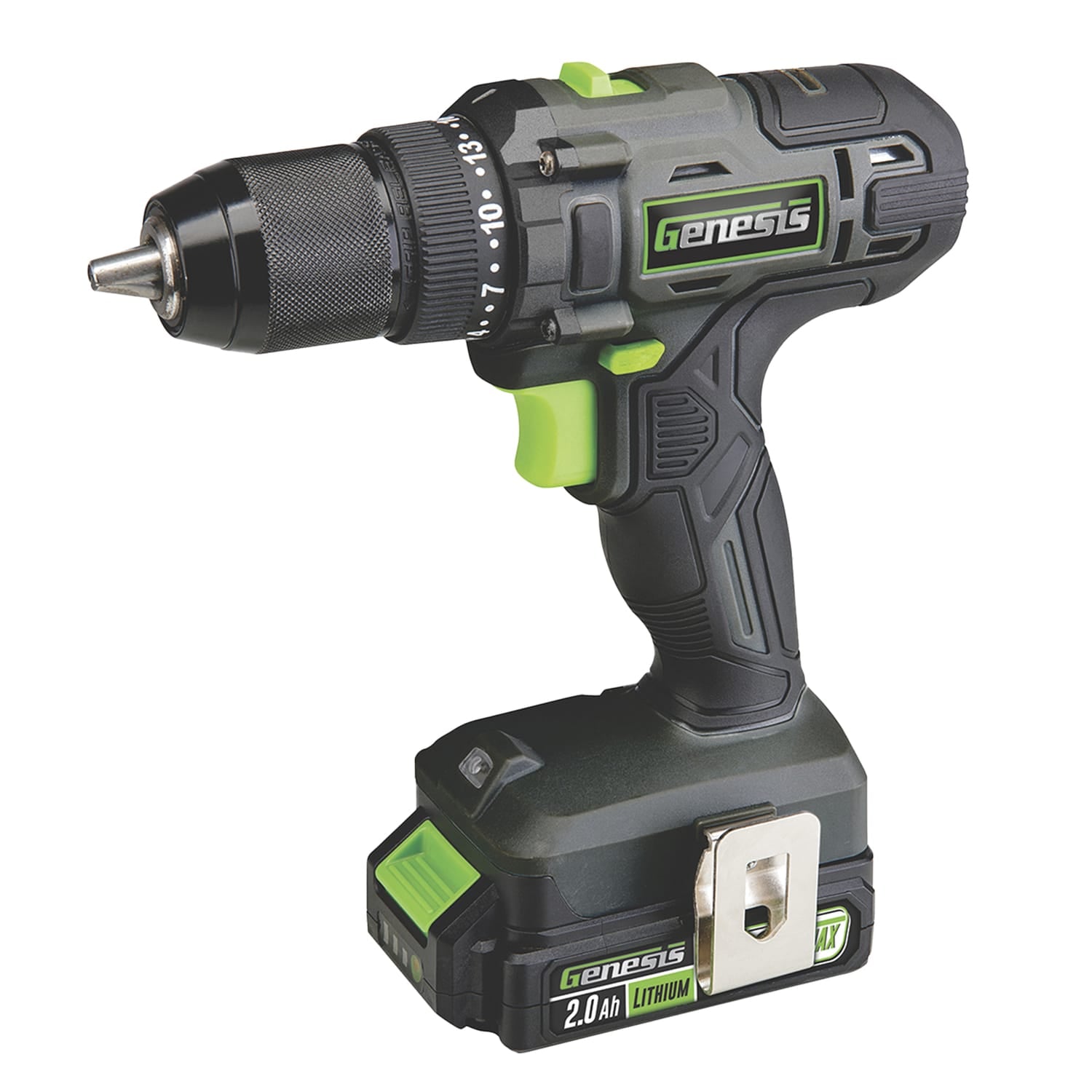 Genesis 20-Volt Cordless Li-Ion 2-Speed Drill Driver/Impact Driver Combo Kit, GL20DIDKB2