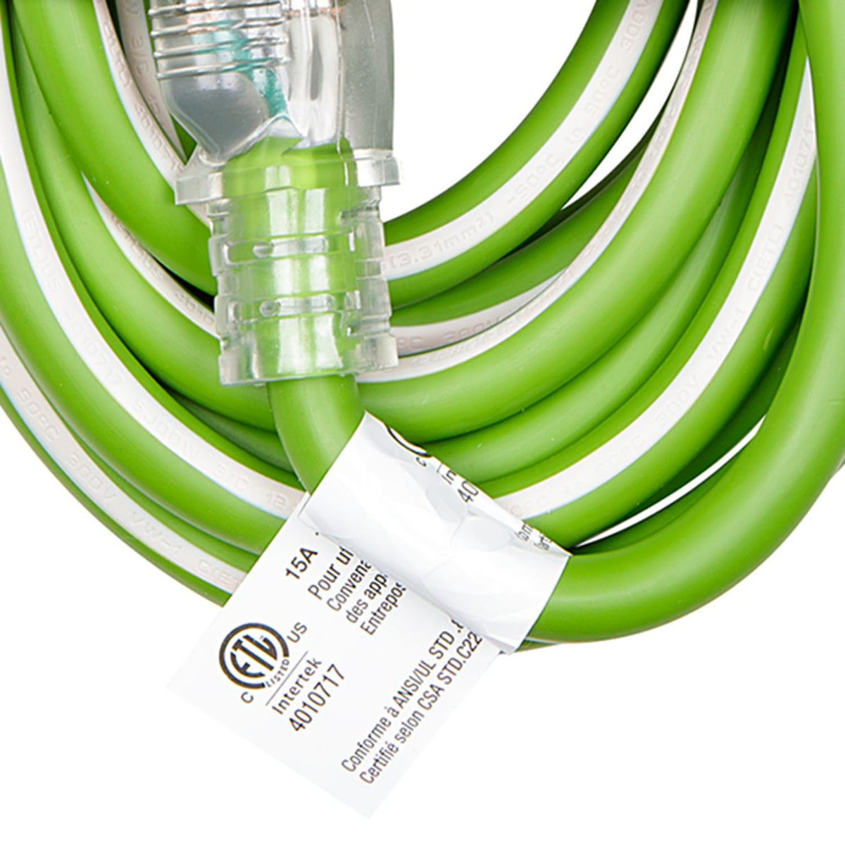 PowerSmith 1-Outlet 15-Amp 3-Prong Grounded Heavy-Duty Rubber-Jacket Outdoor Locking Extension Cord, 12-Gauge with Lighted Straight Plug, 25 Ft.