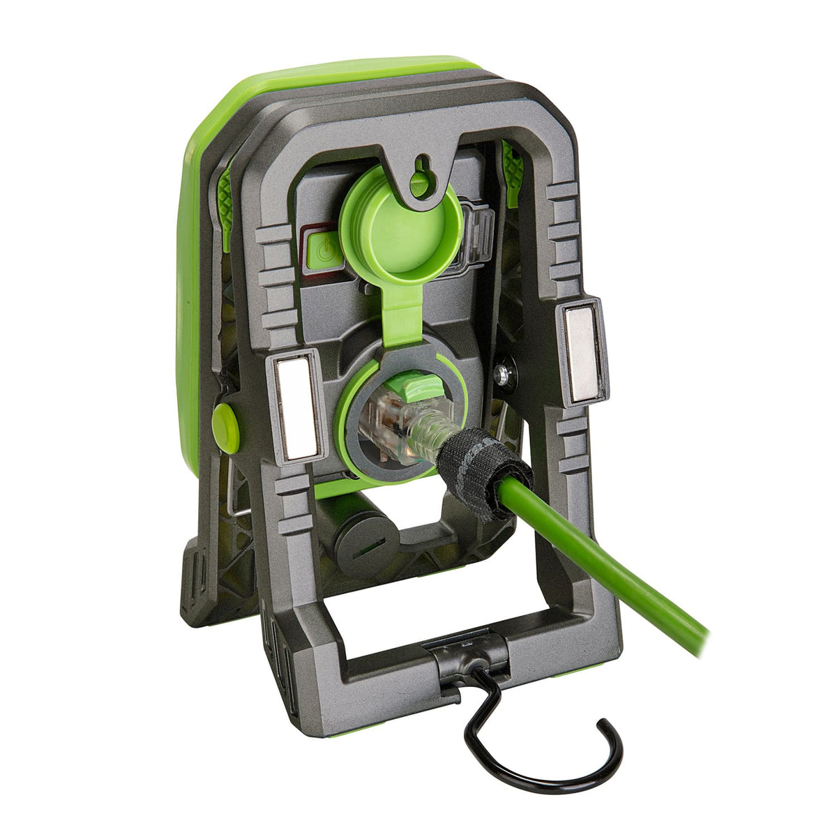 PowerSmith LED 3000-Lumen Dual-Power Clamp Light with Magnetic Base, Swiveling Head, High-Capacity Battery, 3 Brightness Settings, Indoor/Outdoor