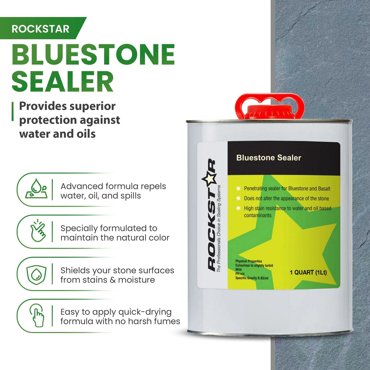 Rockstar Bluestone Sealer, 1 Liter