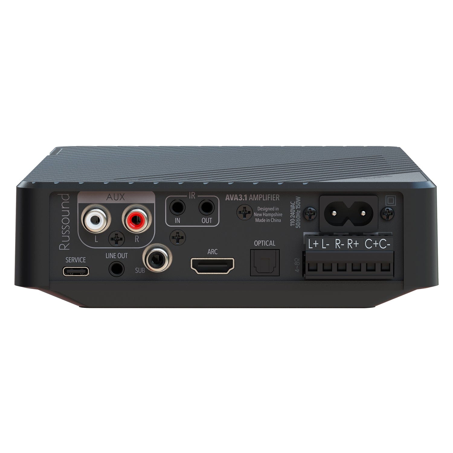 Russound 200-Watt 3.1-Channel Low-Profile Mini A/V Amplifier with Bluetooth, HDMI ARC, and Learning Remote for Use with TVs, AVA Series AVA3.1