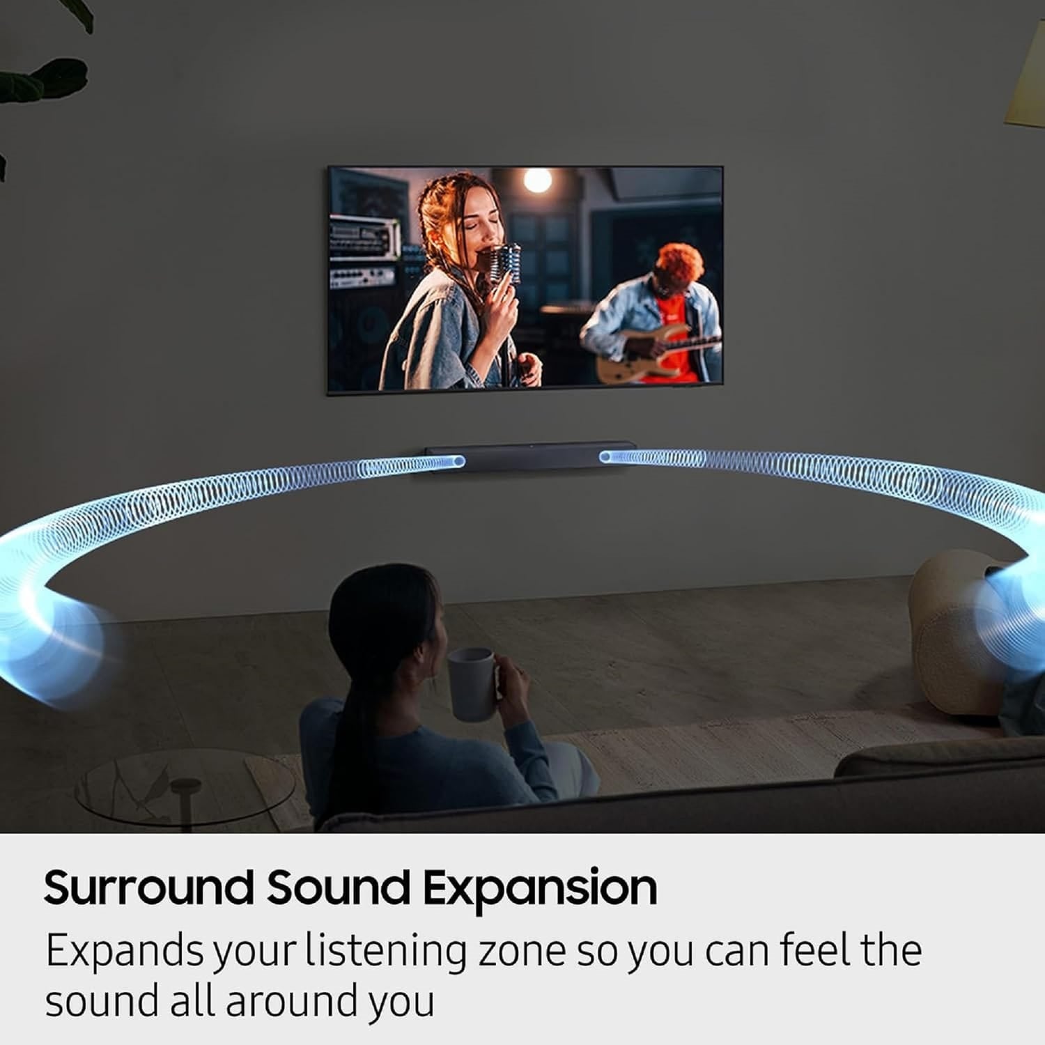 Samsung 2.0-Channel 40-Watt 25.23-In. Sound Bar with Built-in Subwoofer, Surround Sound Expansion, HDMI, Remote, Bluetooth TV Pairing, HW-B400F