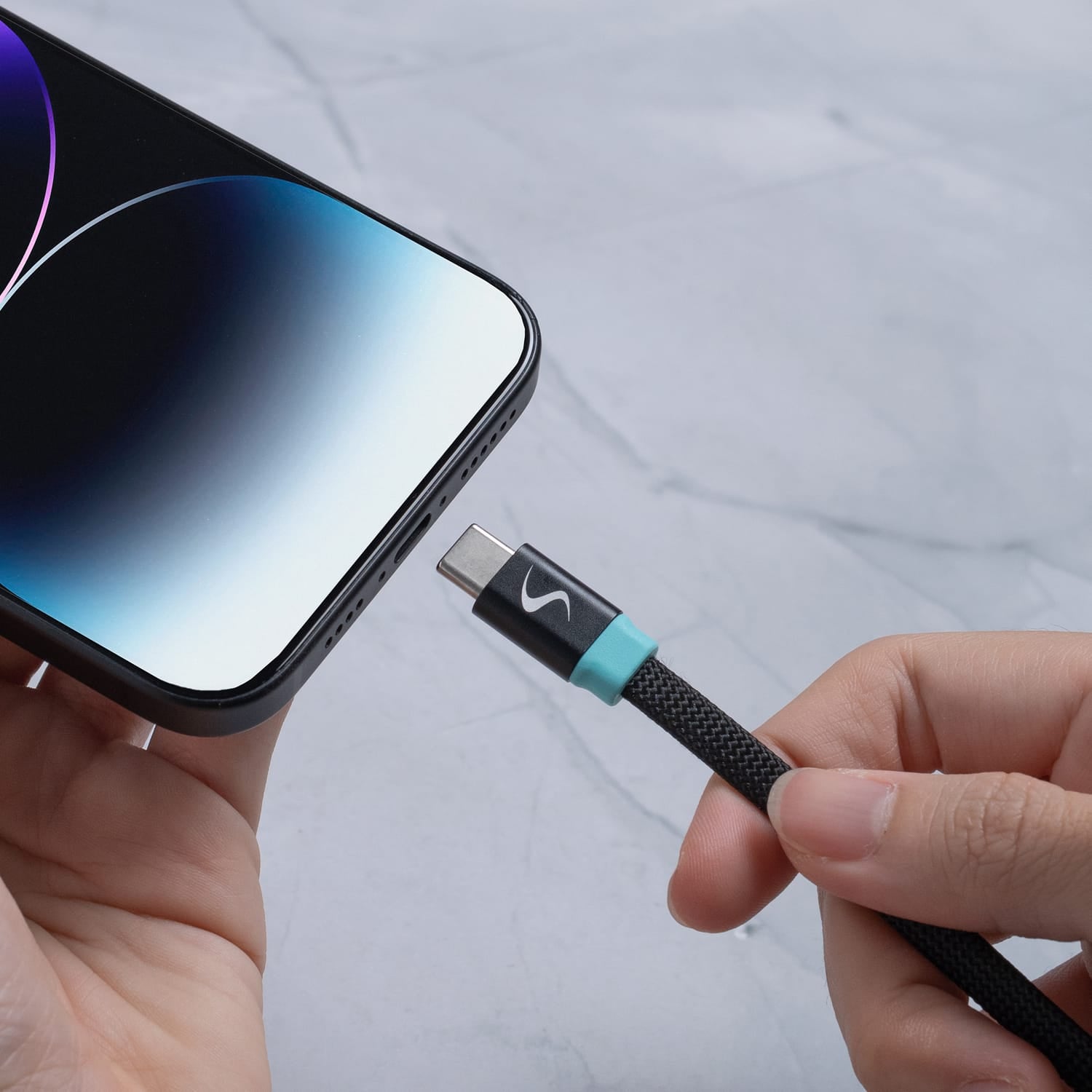 Scapade MagLink C USB-C to USB-C Magnetic Flat Cable with 60-Watt PD Fast Charging, 6.5 Ft.